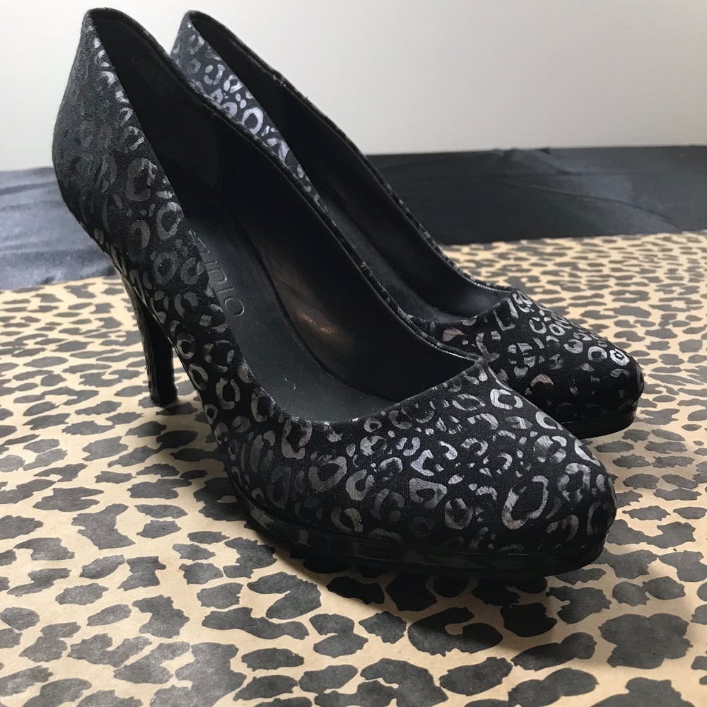 Jones Studio Black and Silver Heels